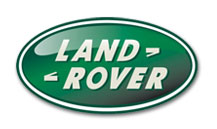 Land Rover logo representing luxury SUV automotive brand partnerships with Secure Fit Accessories.